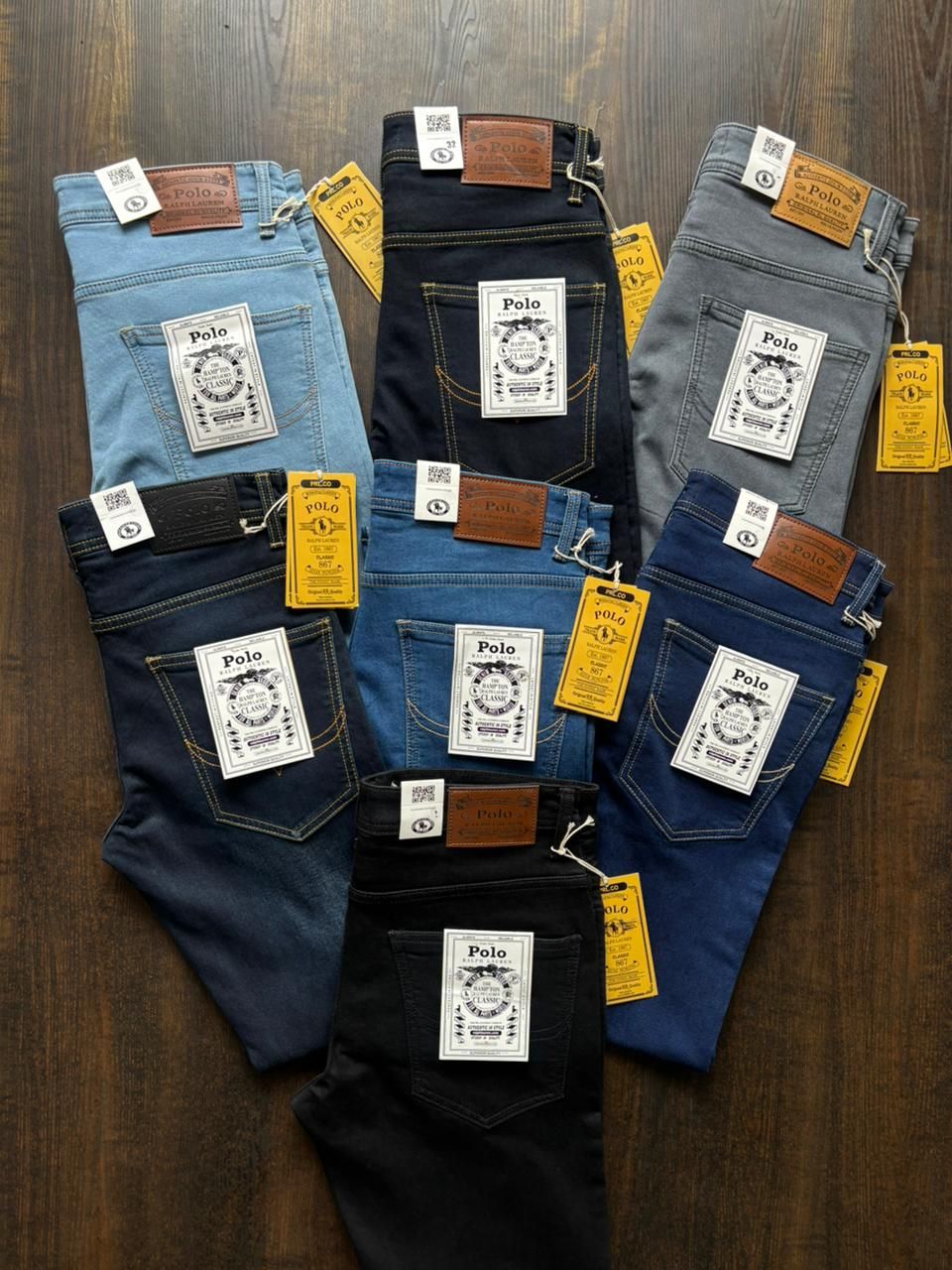 RALPH LAUREN Premium Quality Ankle fit Hyper flex Men&#39;s Jeans - 55 Pc