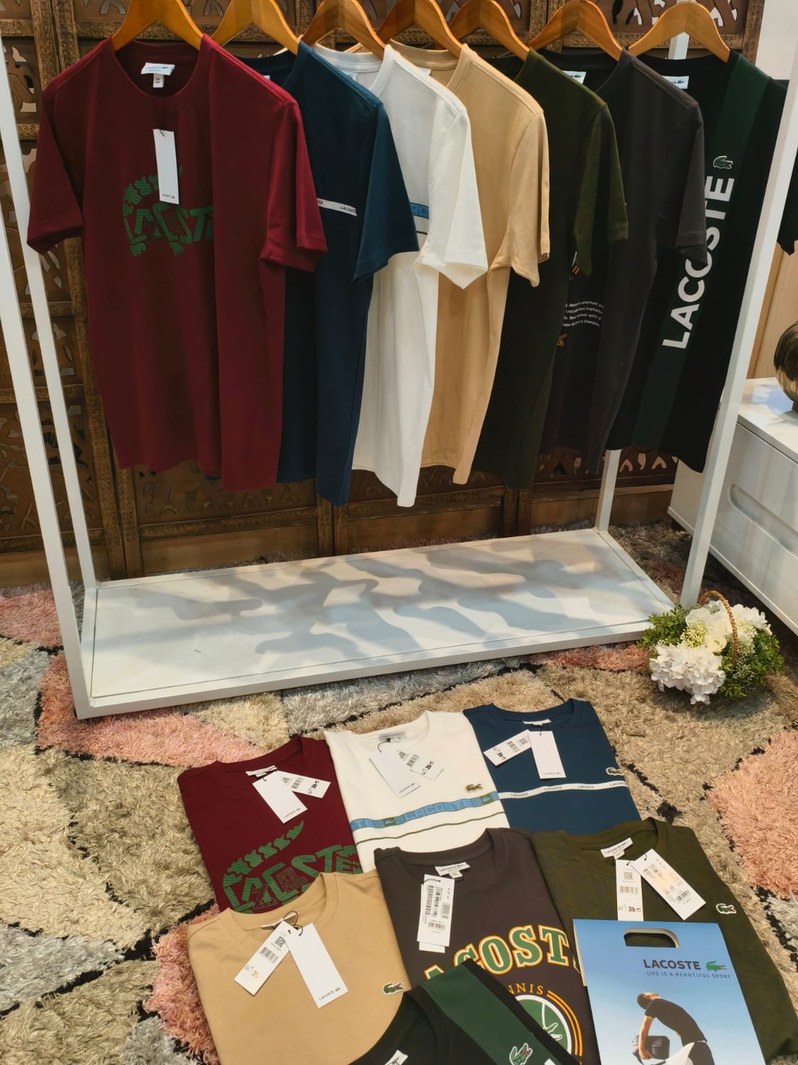 LACOSTE ​MEN&#39;S ROUND NECK  T SHIRT - 60 PC