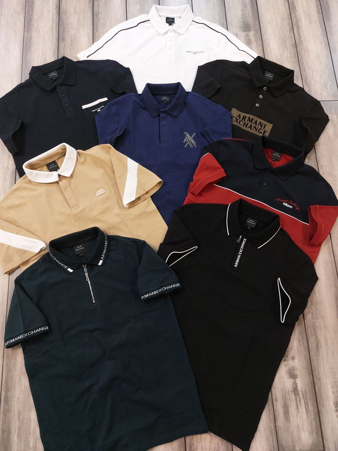 Armani Exchange Premium Quality Collar Neck Half Sleeve Men’s Polo T-Shirts - 60 Pc