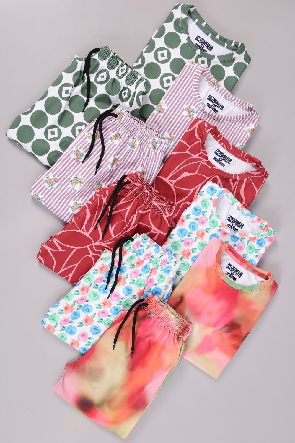 F&amp;O Premium Quality Girls Pajama Bell-Botton Set - 50 Pc