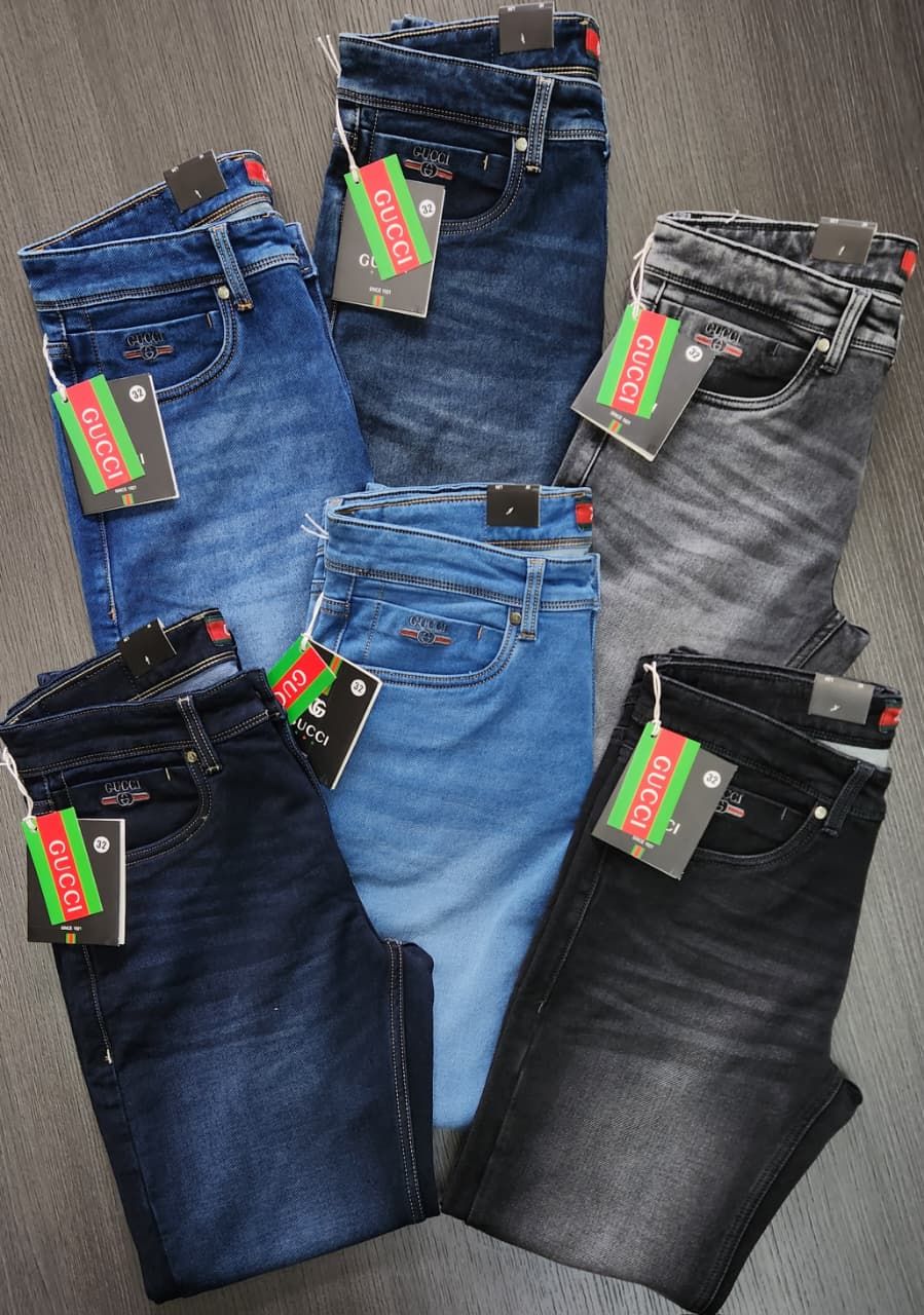 ​GUCCI Premium Quality Lycra  Ankel Length Men&#39;s Jeans - 45 Pc