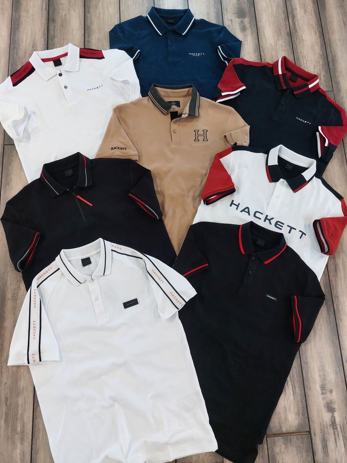​Hackett Premium Quality Collar Neck Half Sleeve Men&#39;s Polo T-shirt - 68 Pc