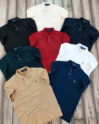 Ralph Lauren Premium Quality Collar Neck Half Sleeve Men’s Polo T-Shirts - 60 Pc