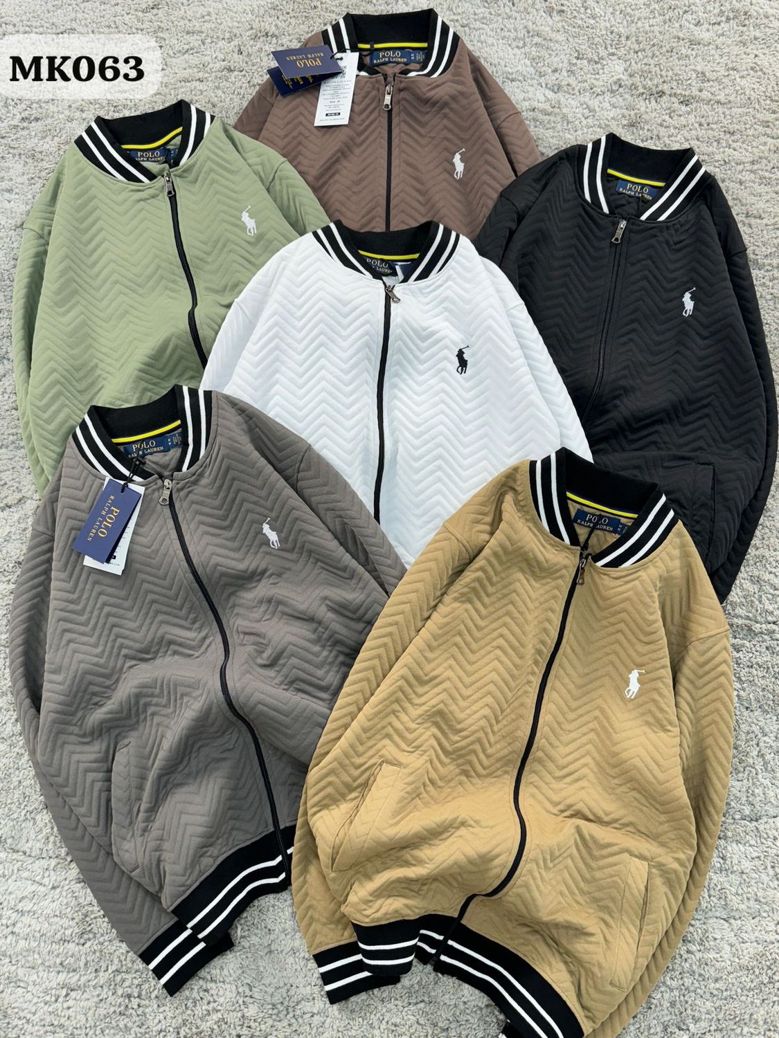 Ralph Lauren Premium Quality High neck Full Sleeve Men&#39;s Zipper Jackets - 52 Pc