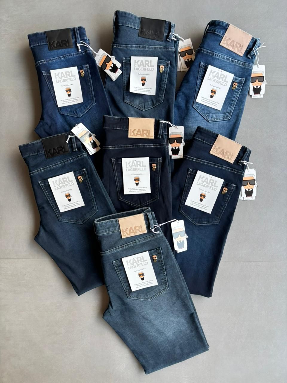 Karl Lagerfeld Premium Quality Hyper flex with ultra soft slim Fit Men&#39;s denims Jeans - 50 Pc