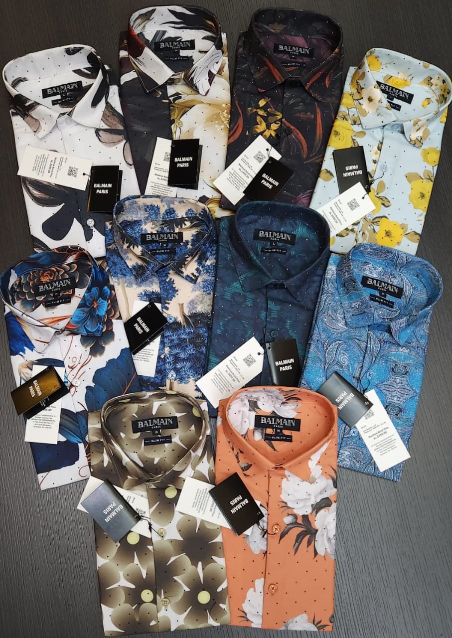 Balmain Premium Quality Diwali Collection Men&#39;s Shirt - 44 Pc