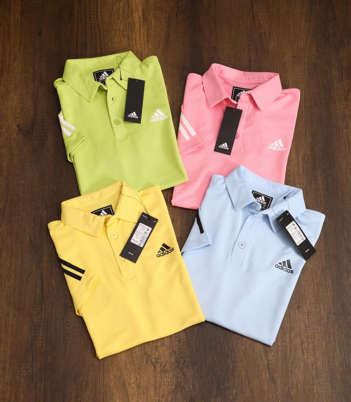 Adidas Hi Quality Dri Fit Collar Neck Half Sleeve Men&#39;s T-shirt - 50 Pc