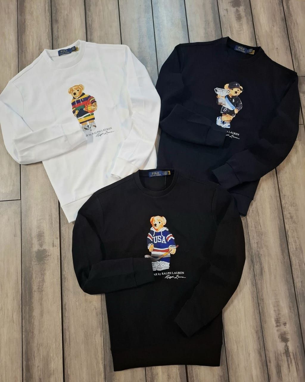 Ralph Lauren (Teddy) Premium Quality Round Neck Full Sleeve Men&#39;s T-shirt - 40 Pc