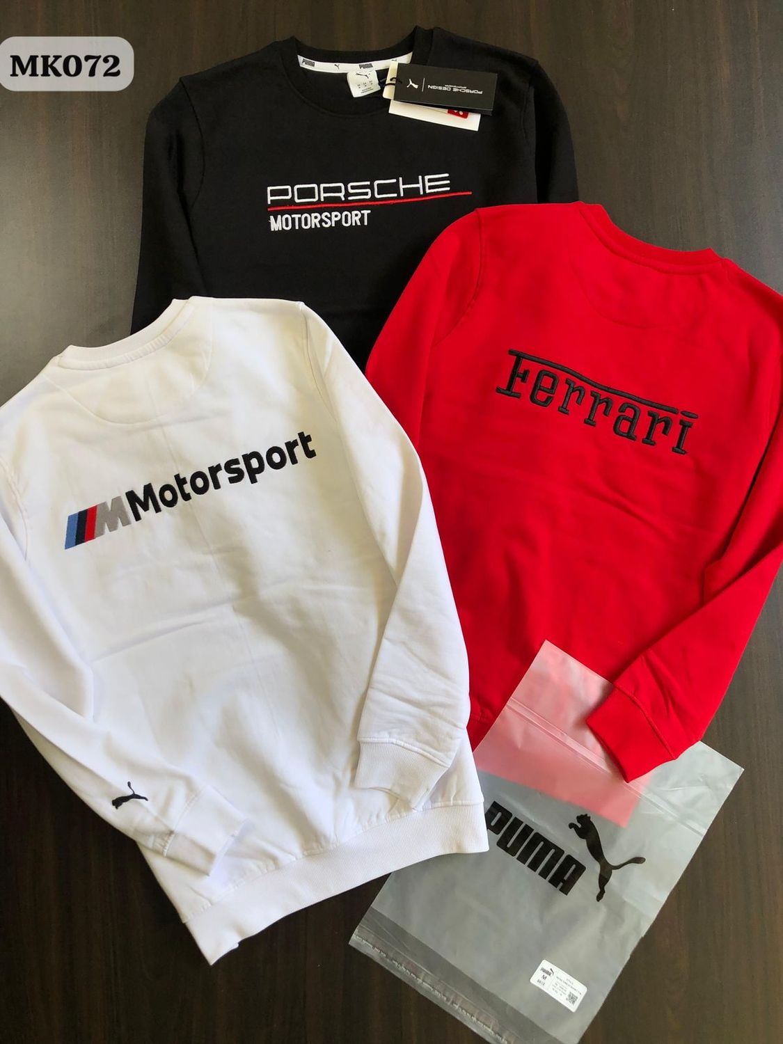 Puma Premium Quality Sports Editions Pure Cotton Round Neck Full Sleeve Men&#39;s Pullovers - 26 Pc