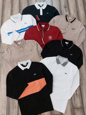 Men&#39;s Branded Premium Quality Collar Neck Full Sleeve Men’s Polo T-Shirts -60 Pc