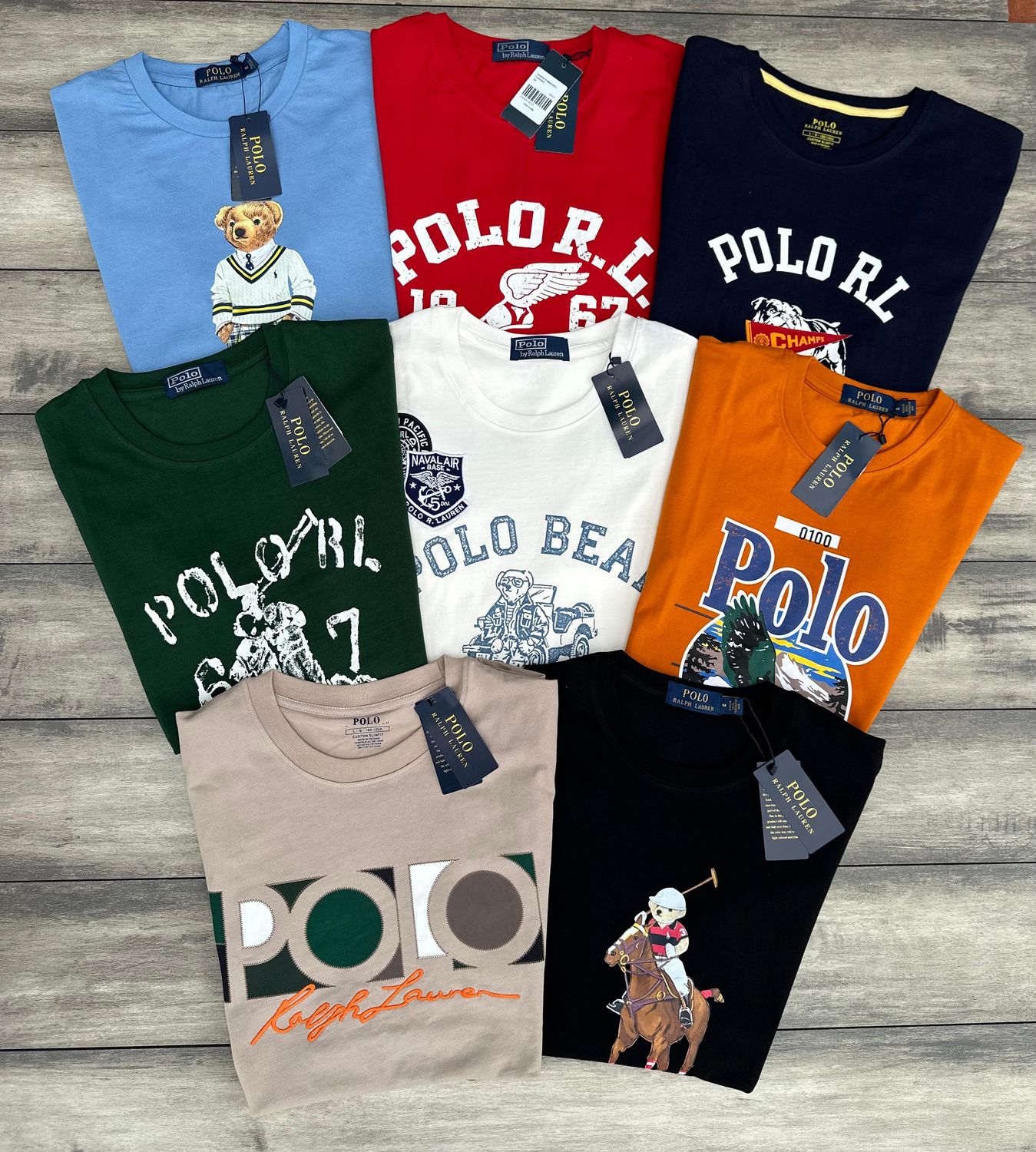 ​Ralph lauren Premium Quality Crew neck Half Sleeve Men&#39;s T-shirts - 70 Pc