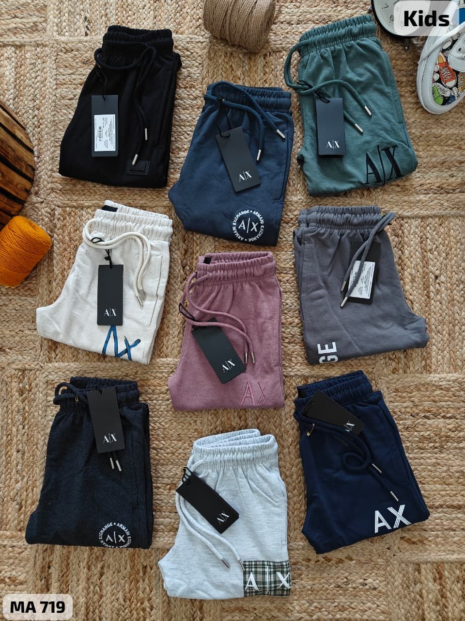 Armani Exchange Premium Quality Cotton Kids Track Pant - 54 Pc