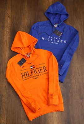 Tommy Hilfiger Premium Quality Cotton Full Sleeve Men's Pullover Hoody - 43 Pc