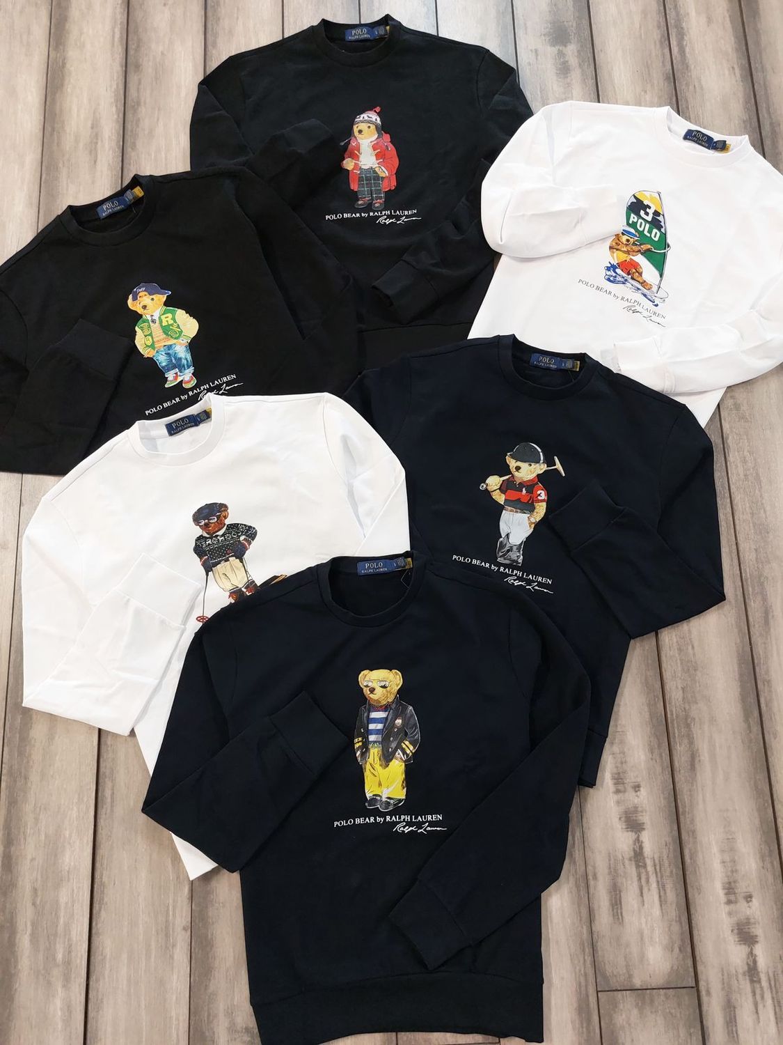 Ralph Lauren (Teddy) Premium Quality  Round Neck Full Sleeve Men&#39;s T-shirt - 40 Pc