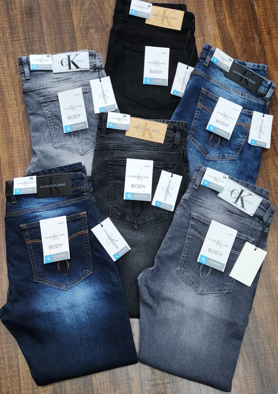 Calvin Klein Premium Quality Cotton Ankel Length Men&#39;s Jeans - 45 Pc