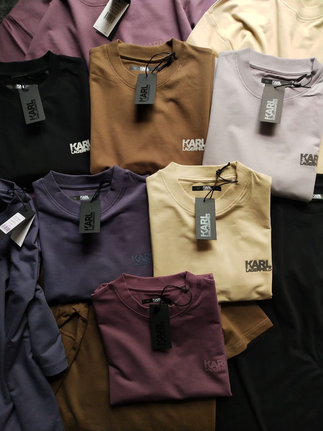 Kael Lagerfeld Premium Quality Oversize Dropshoulder Cotton Round Neck Half Sleeve Men&#39;s T-Shirt - 54 Pc