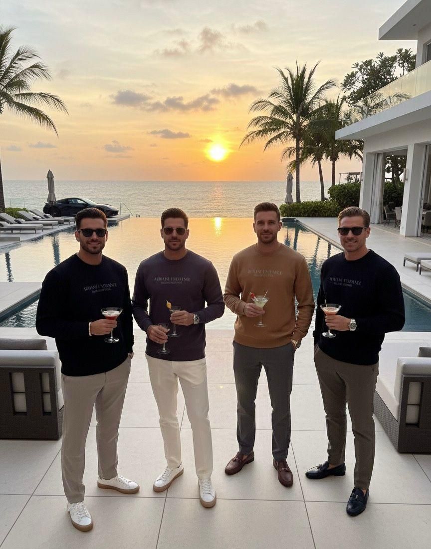 Armani Exchange Premium Quality Round Neck Full Sleeve Men&#39;s Sweatshirts - 49 Pc