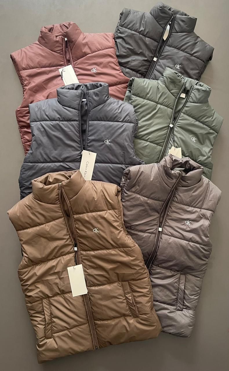 Calvin Klein Imported Fabric Premium Quality Men&#39;s Sleeveless Puffers - 24 Pc
