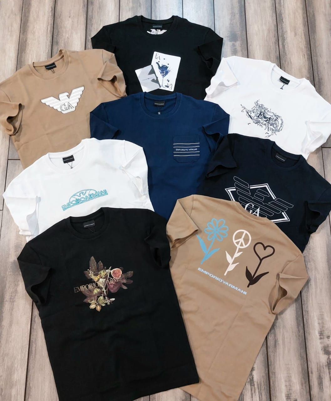 Emporio Armani Premium Quality Round Neck Half Sleeve Men&#39;s T-Shirts - 68 Pc