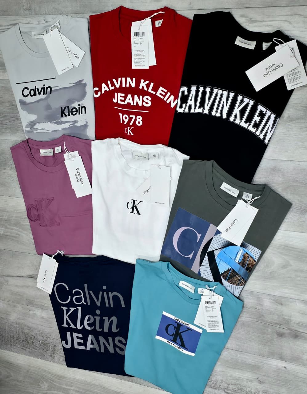 ​Calvin Klein Premium Quality Cotton Round Neck Half Sleeve Men&#39;s T-Shirt - 72 Pc