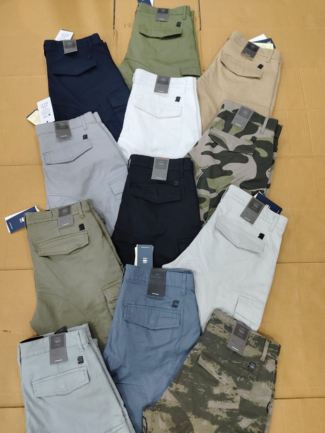 G Star Raw Premium Quality Men&#39;s Cargo Pants - 100 Pc