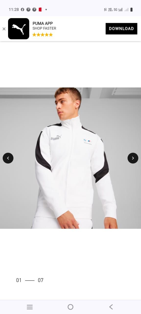 Puma Premium Quality Cotton Open Zipper Men's Jacket Sweatshirt - 24 Pc