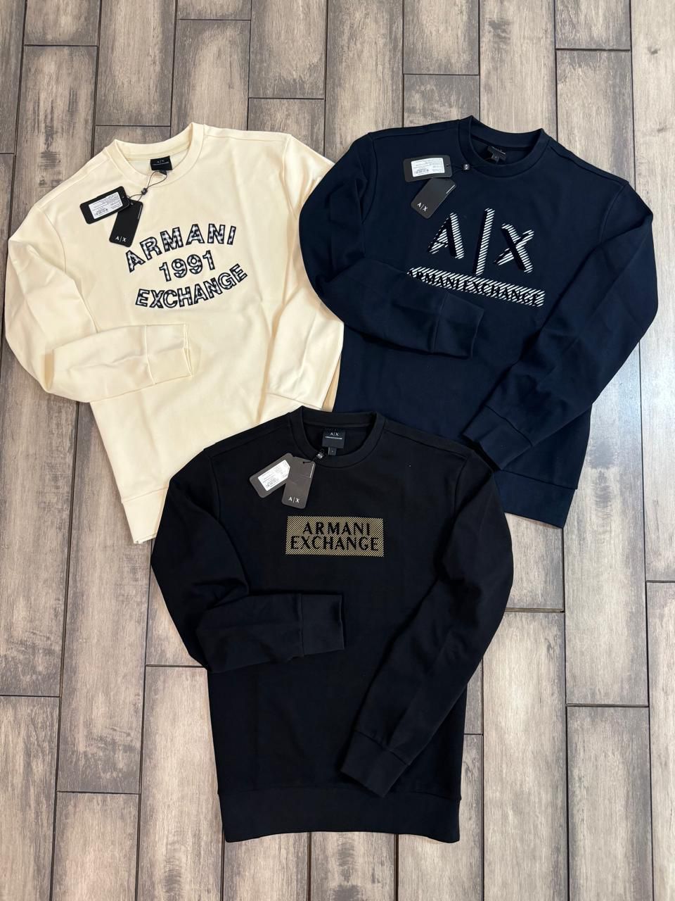Armani Exchange Premium Quality Round Neck Full Sleeve Men&#39;s Sweatshirt - 40 Pc