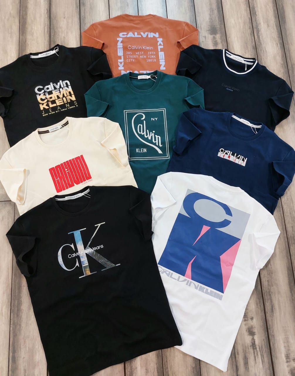 Calvin Klein Premium Quality Round Neck Half Sleeve Men&#39;s T-Shirts - 68 Pc