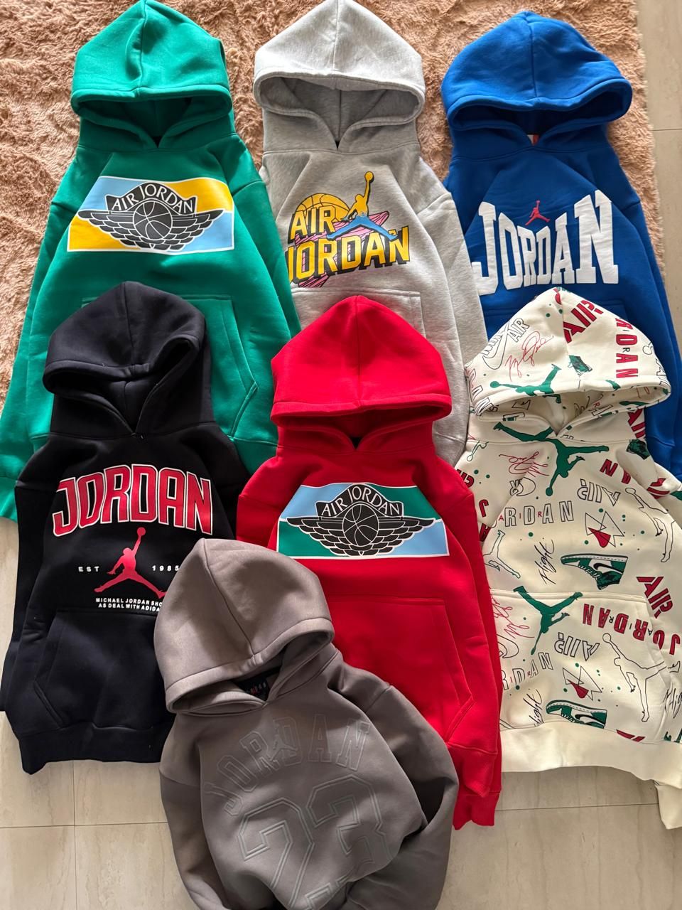 ​Jordan High Quality Men&#39;s Full Sleeve Hoodie - 28 Pc