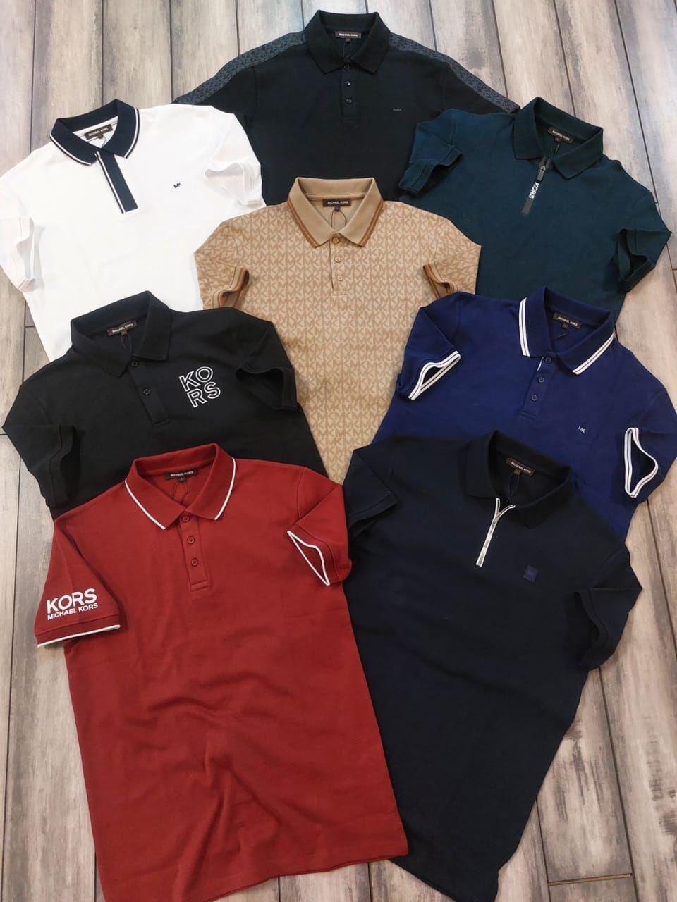 ​Michael Kors Premium Quality Collar Neck Half Sleeve Men's T-shirt - 68 Pc