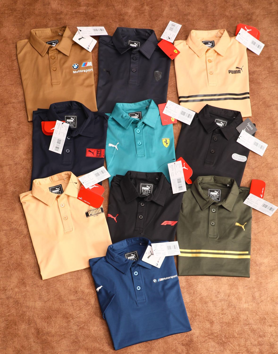 Puma Premium Quality Collar Neck Half Sleeve Men&#39;s T-shirt - 43 Pc