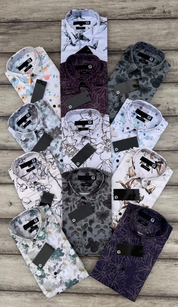 Givenchy Premium Quality Satin Collar Neck Full Sleeve Men&#39;s Shirt - 52 Pc