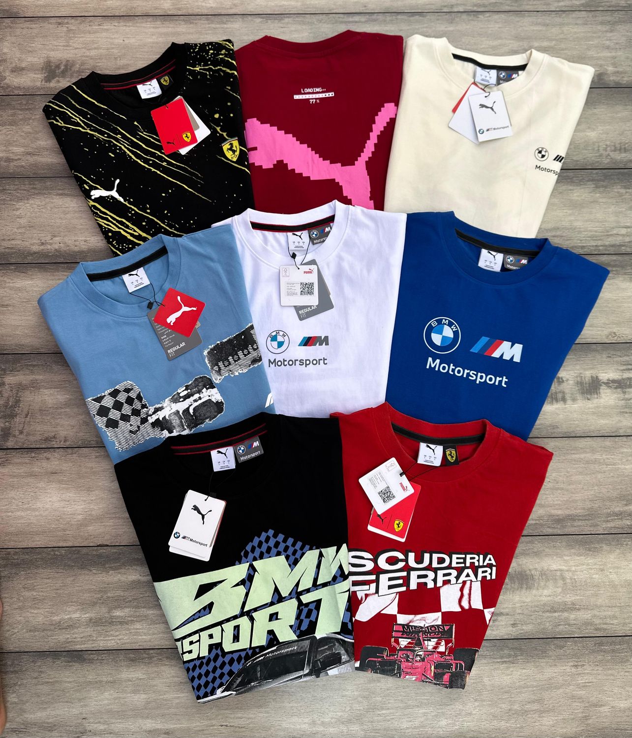 ​Puma Premium Quality Round Neck Half Sleeve Men&#39;s T-Shirts - 64 Pc