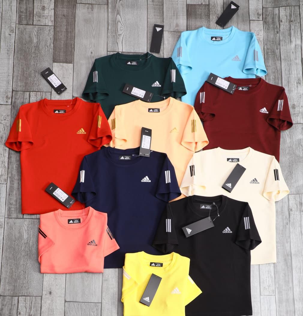 Adidas Premium Quality (Unisex) Boy&#39;s And Gir&#39;s Sports Wear Round Neck Half Sleeve Kid&#39;s T-shirt - 64 Pc