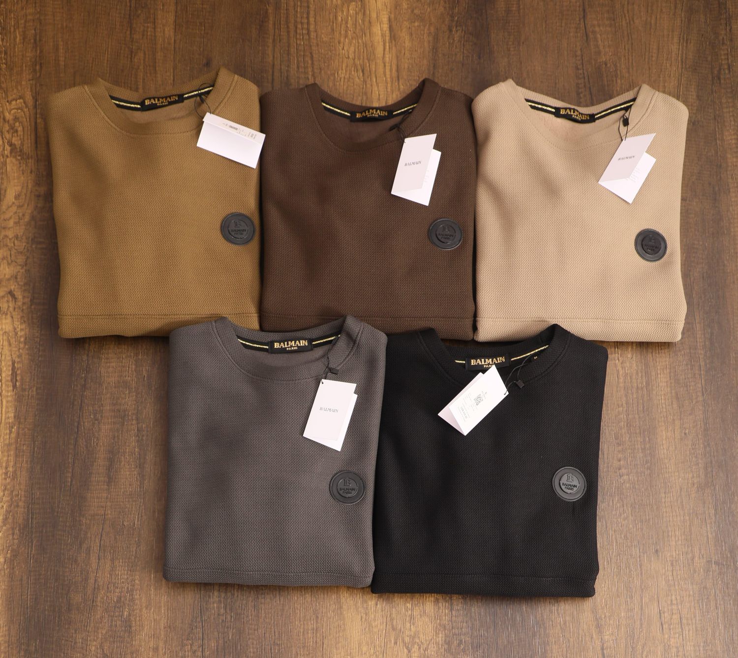 Balmain ​Premium Quality Round Neck Full Sleeve Men&#39;s Winter casuals Sweatshirts - 23 Pc