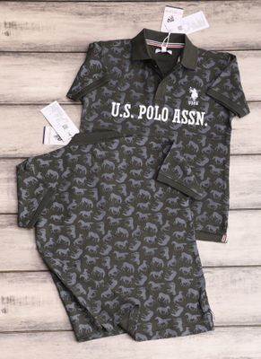 Us Polo Assn. Premium Quality Collar Neck Half Sleeve Girls &amp; Boys Kid's Polo T-shirt - 54 Pc