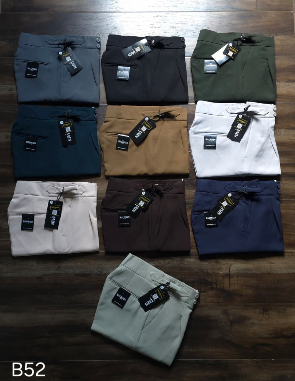 Balmain Premium Quality Lycra Men&#39;s Gorkha Pant - 54 Pc