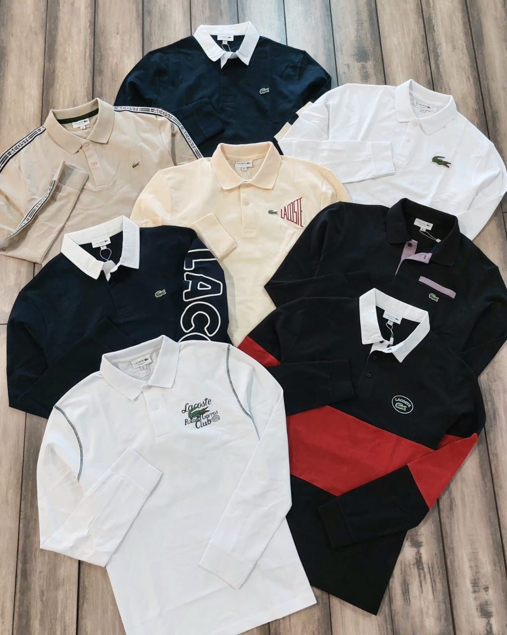 Men&#39;s Branded Premium Quality Collar Neck Full Sleeve Men&#39;s T-shirt - 60 Pc