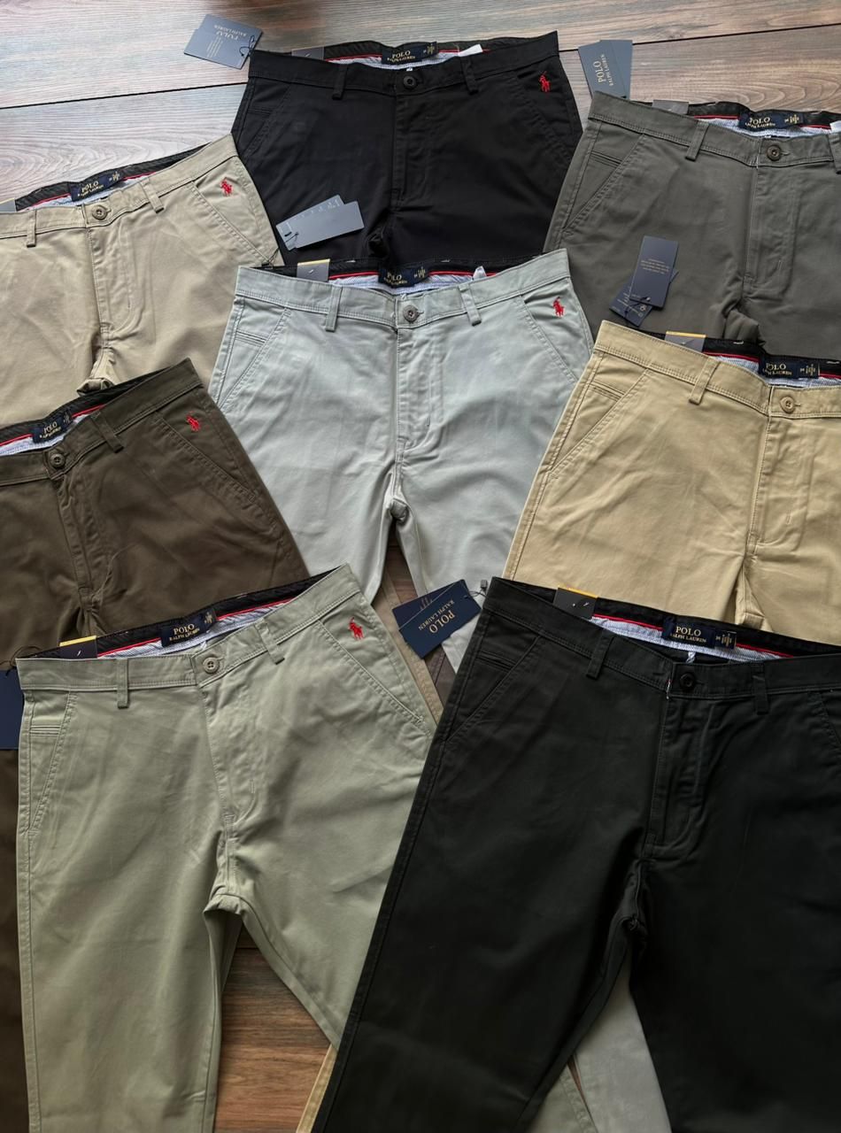 ​Ralph Lauren Elite Quality Cotton Stretchable Men&#39;s Chinos - 61 Pc