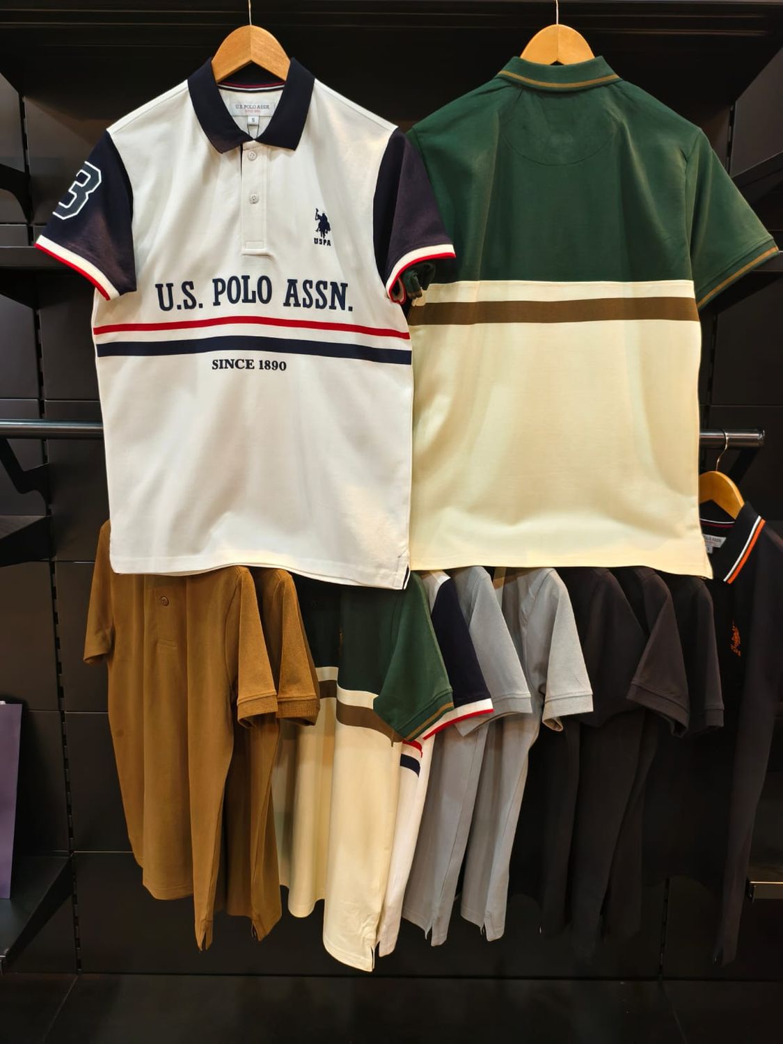 Us Polo Assn. Premium Quality Collar Neck Half Sleeve Men&#39;s Polo T-shirt - 52 Pc