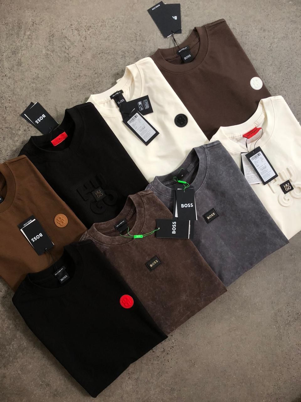 ​Hugo Boss Premium Quality Round Neck Half Sleeve Men&#39;s T-shirt - 58 Pc