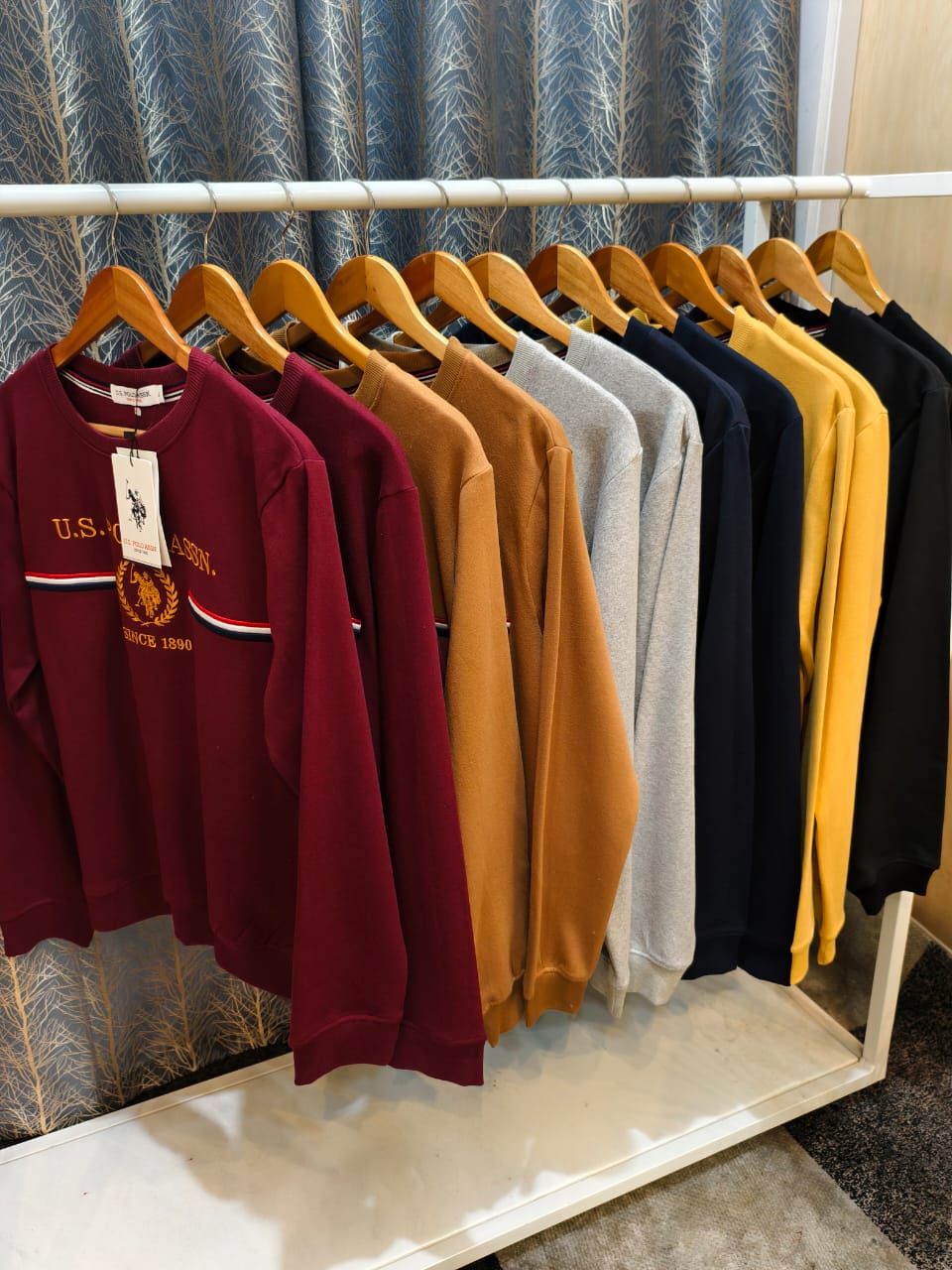 Us Polo Premium Quality Cotton Round Neck Full Sleeve Men&#39;s Pullover Sweatshirt - 30 Pc