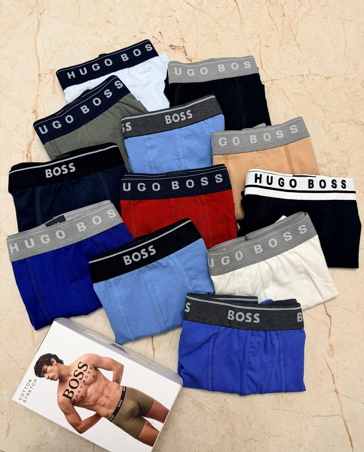 ​Hugo Boss Premium Quality Stretchable Spun Lycra Men&#39;s Original Trunks - 108 Pc