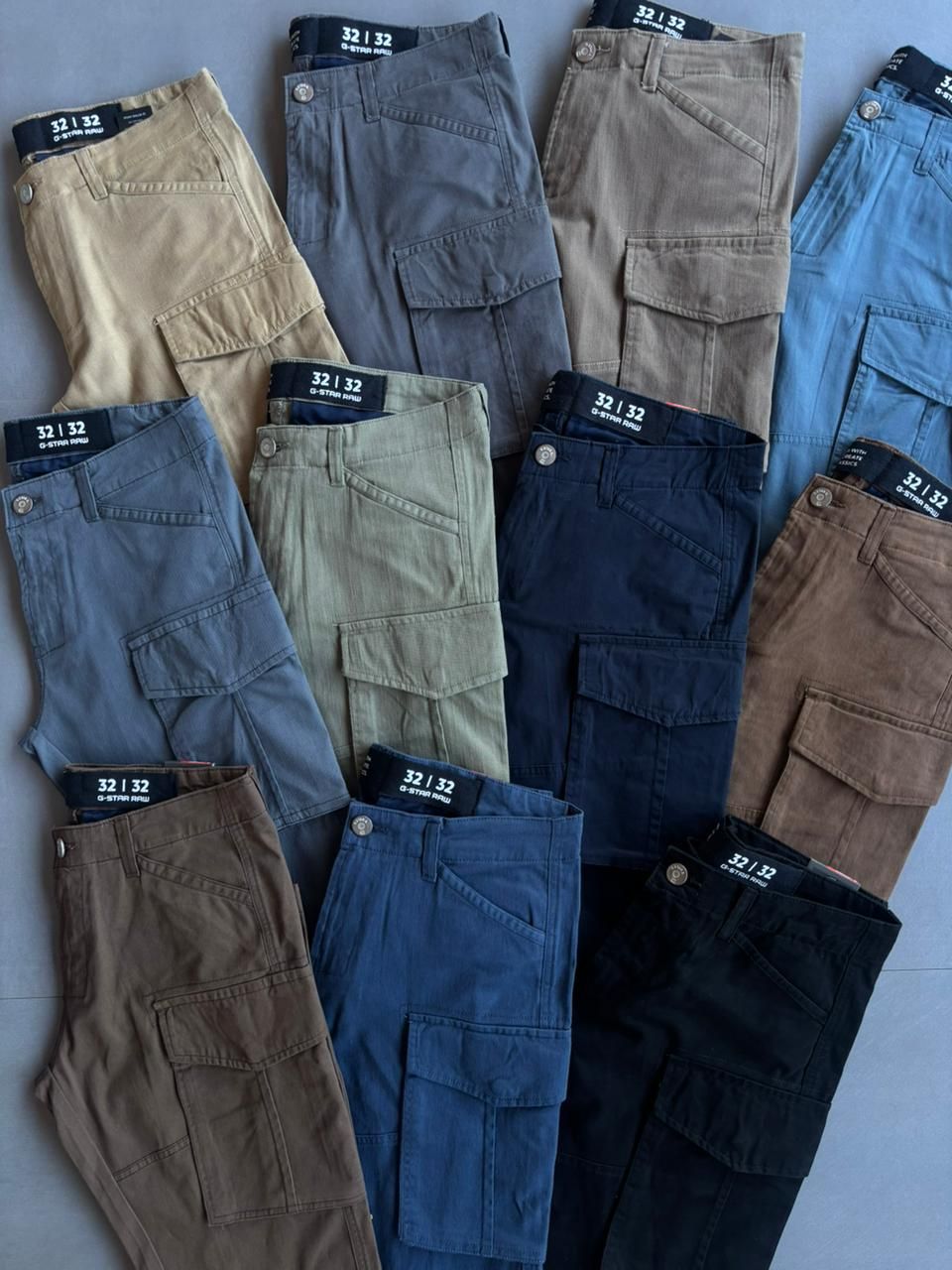 G Star Premium Quality twill Men&#39;s cargo Pant - 77 Pc