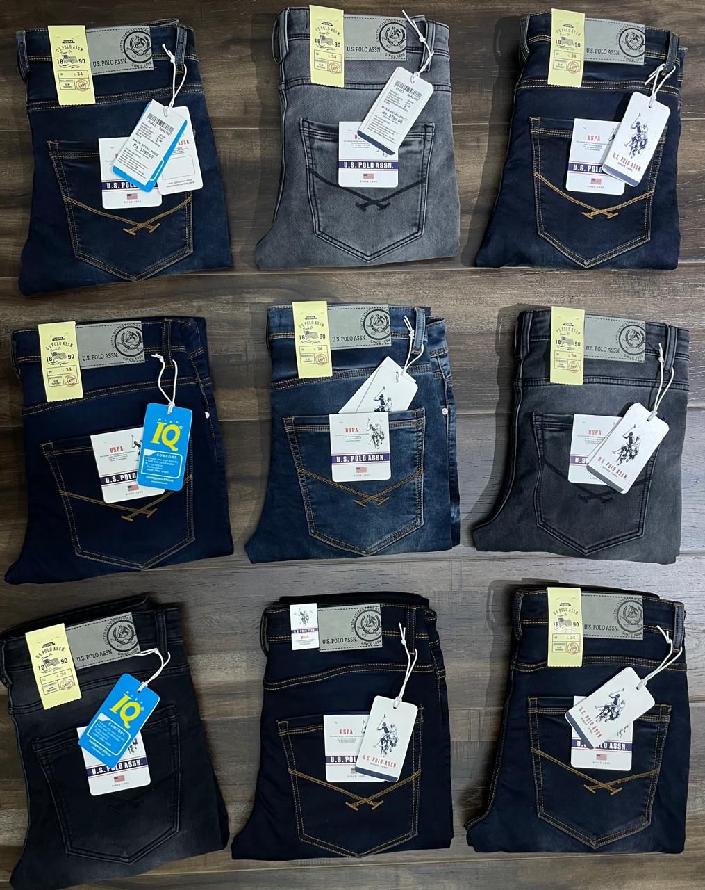 Us Polo Ultra Premium Quality Cotton Lycra Slim Fit Men&#39;s Jeans - 65 Pc