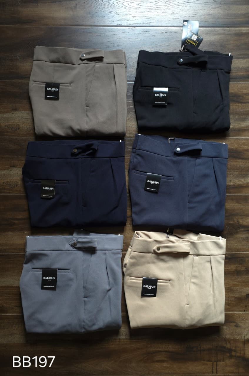 Balmain Premium Quality Lycra Men's Pant - 31 Pc
