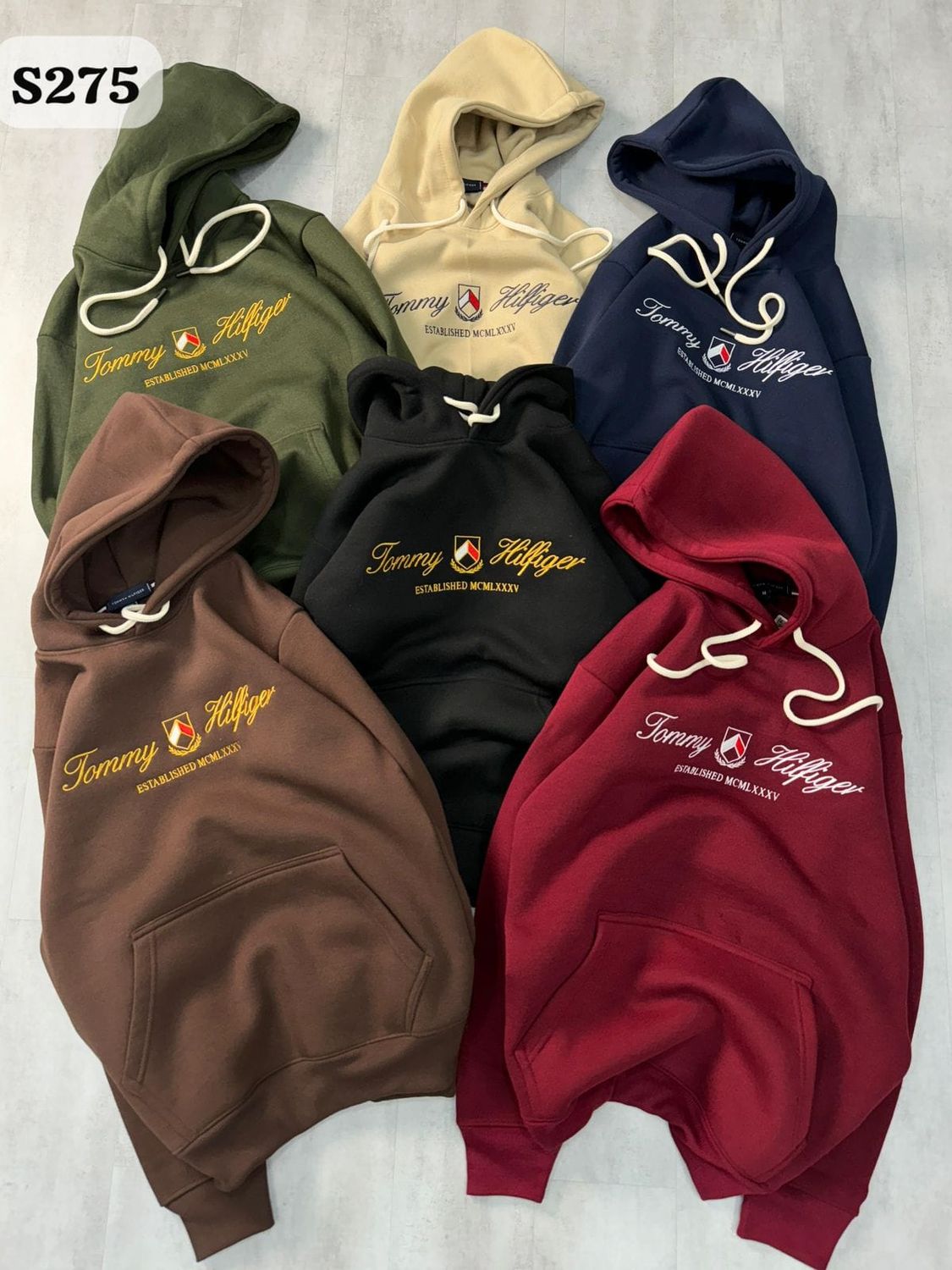 Tommy Hilfiger Premium Quality Cotton Full Sleeve Men&#39;s Hoodies - 28 Pc