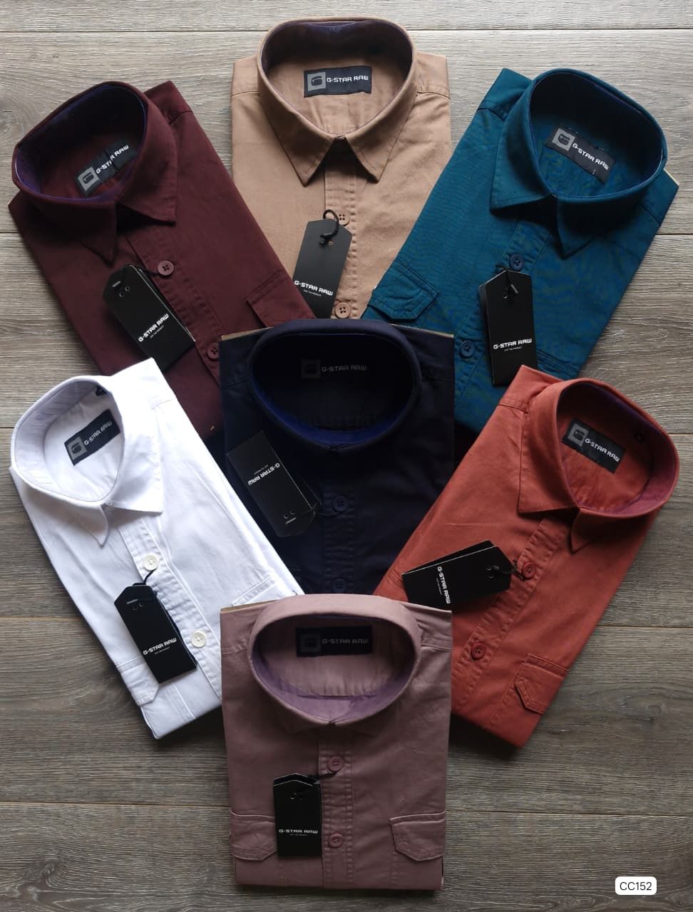 G Star Premium Quality Collar Neck Full Sleeve Men&#39;s Shirt - 29 Pc