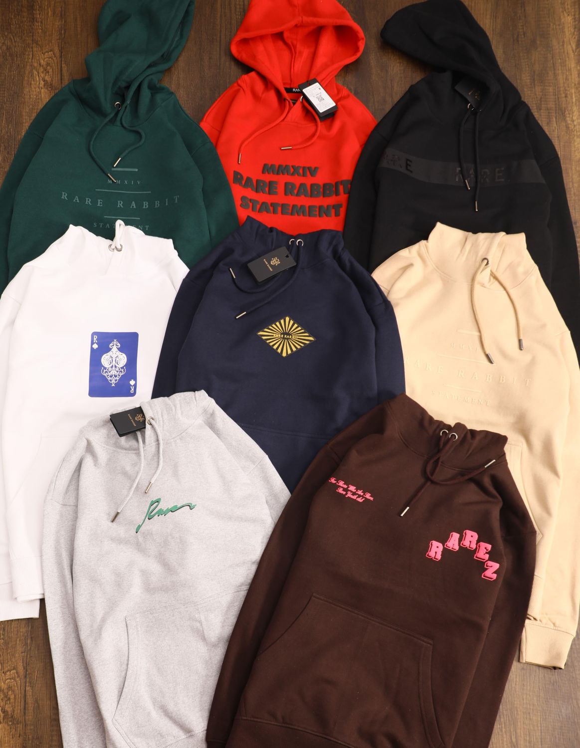 Rare Rabbit Premium Quality Cotton Full Sleeve Men&#39;s Pullover Hoodies - 36 Pc