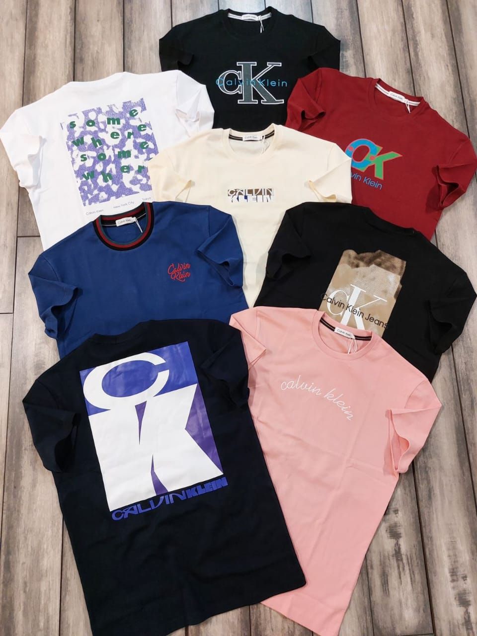 Calvin Klein Premium Quality Round Neck Half Sleeve Men&#39;s T-Shirts - 68 Pc